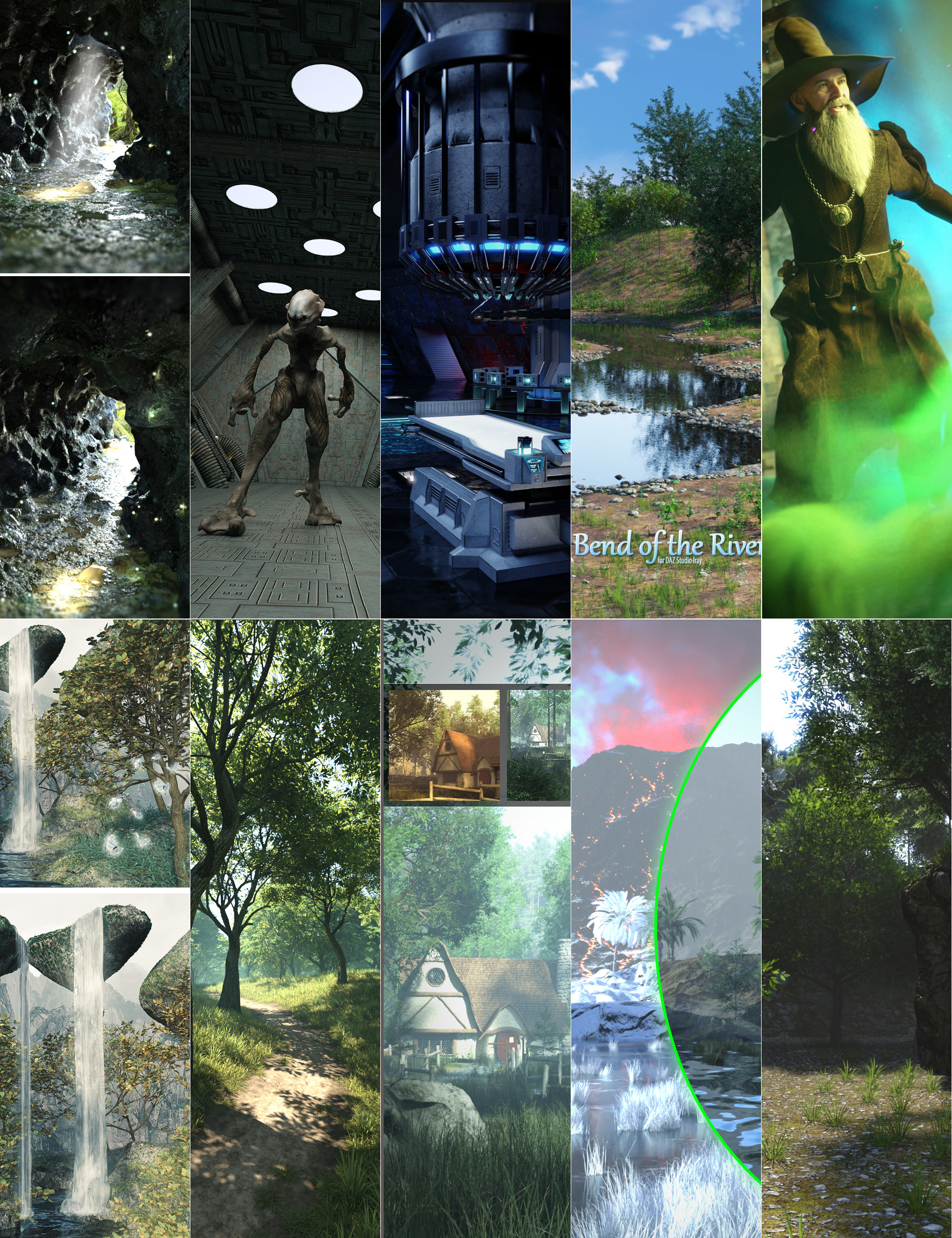 [daz合集] 怪物环境捆绑包-DAZ爱好者