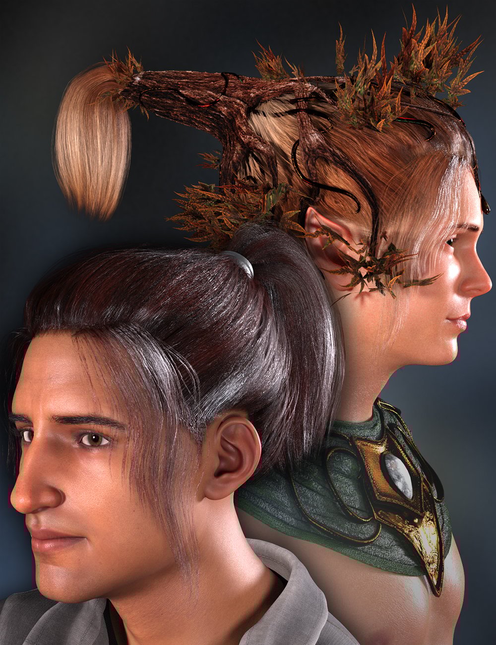 图片[1]-[daz发型] Genesis 8雄性和Genesis 8.1雄性的树毛-DAZ爱好者