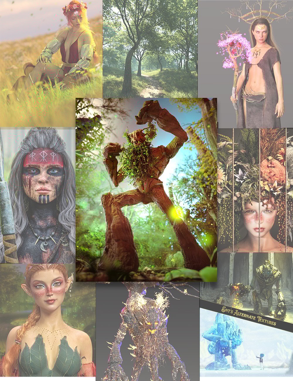 图片[1]-[daz合集] 巨树捆绑包-DAZ爱好者