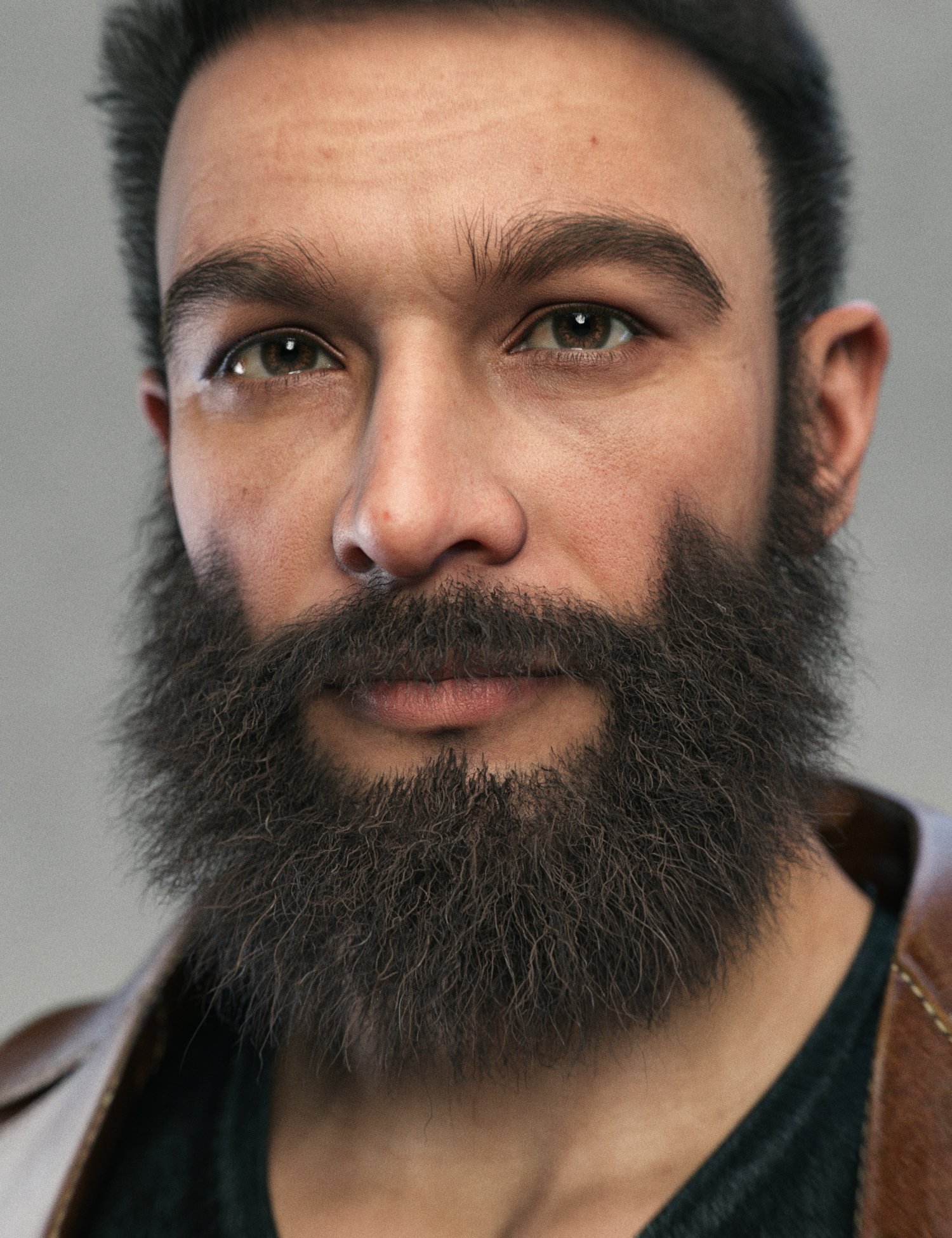 图片[1]-[daz发型] Bristle Beard For Genesis 9-DAZ爱好者