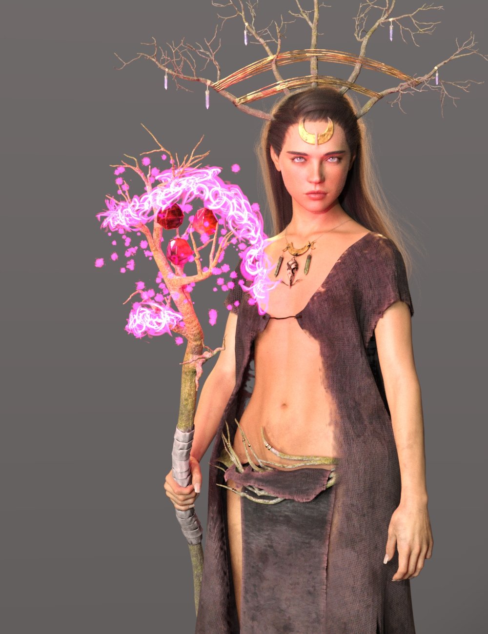 图片[1]-[daz服装] dForce Woodland女巫创世纪8.1女性套装-DAZ爱好者