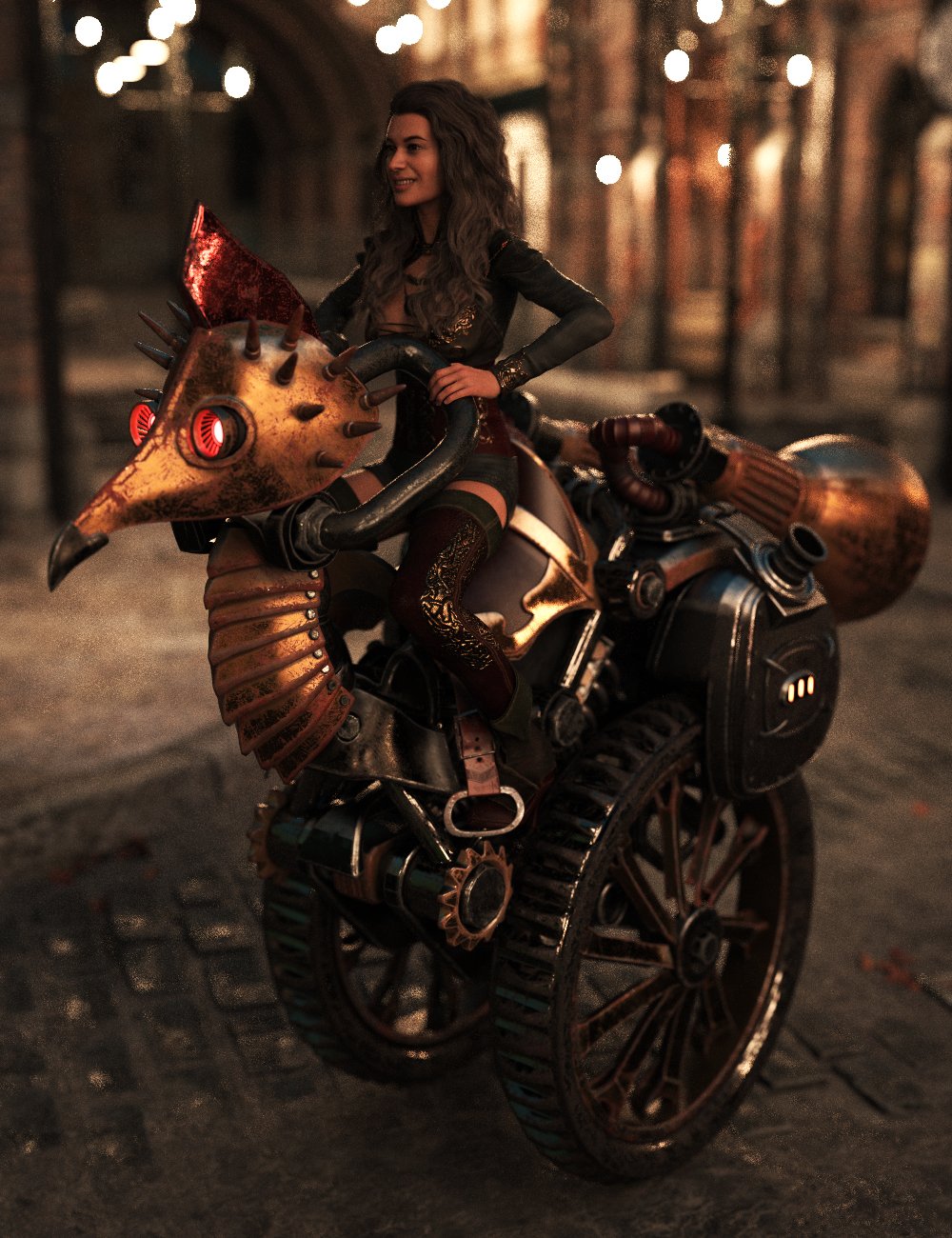 图片[1]-[daz角色] 蒸汽朋克鸟-DAZ爱好者