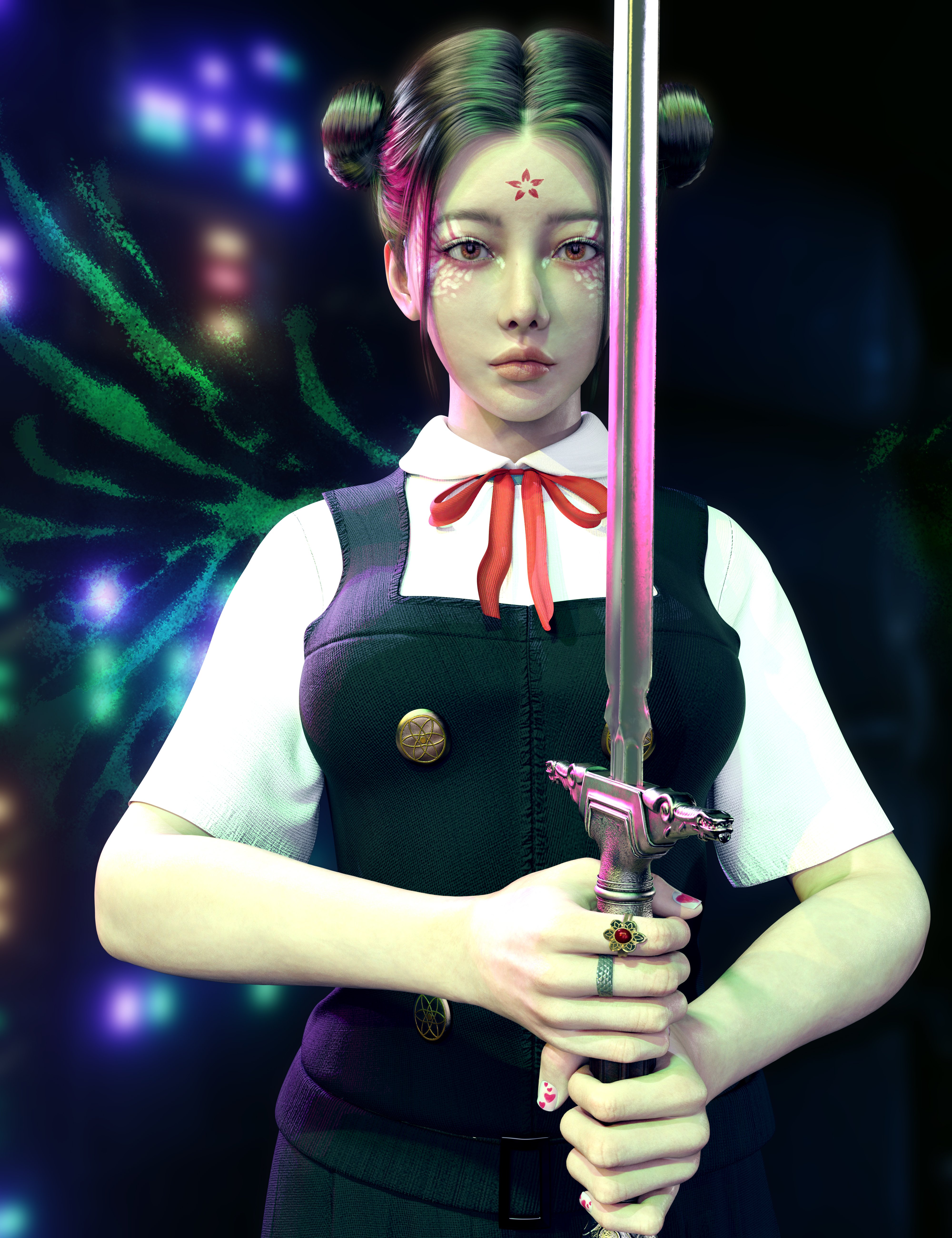 图片[1]-[daz合集] Vo莱纳的角色、头发和服装的Genesis 9 合集包-DAZ爱好者