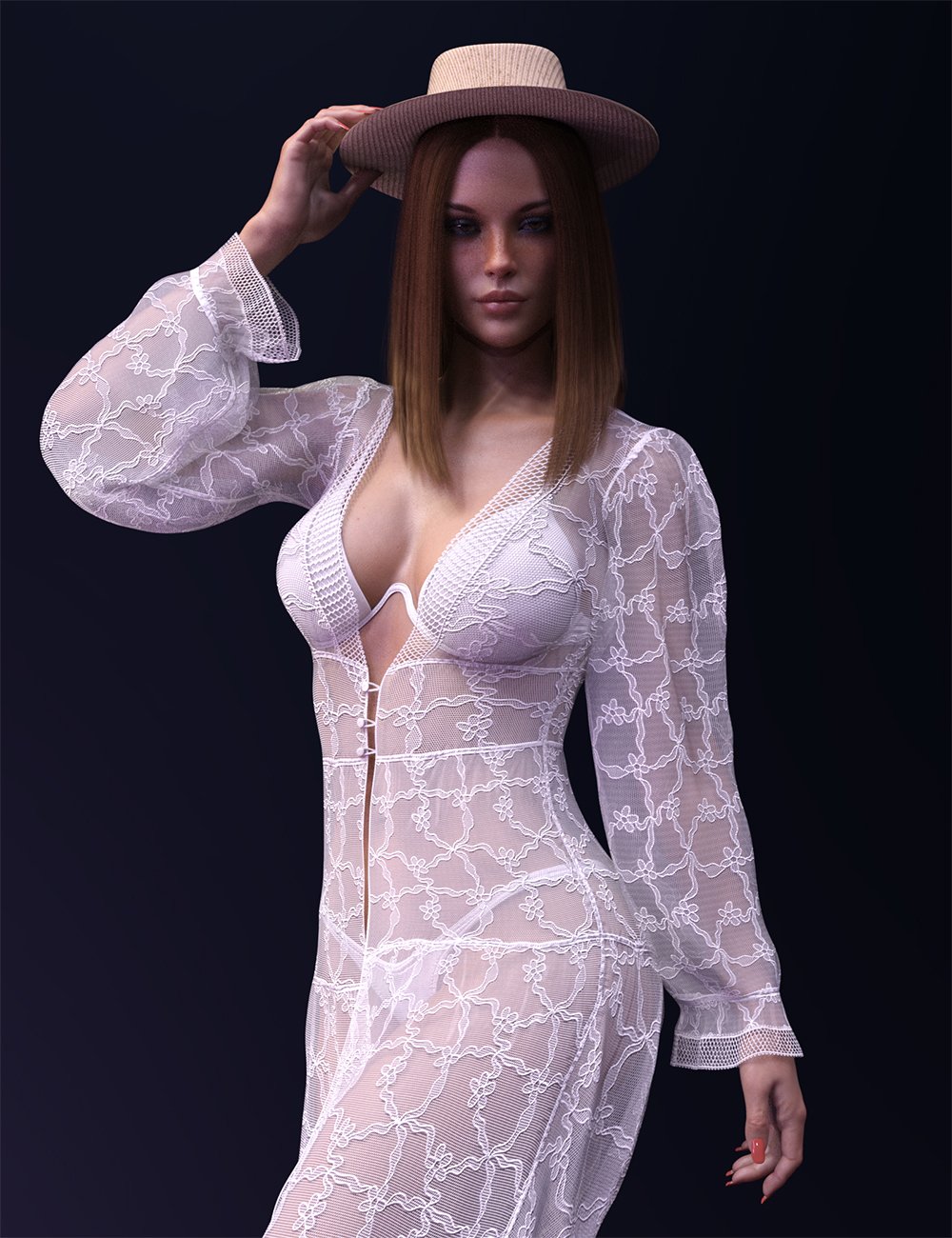 图片[1]-[daz服装] Genesis 8和8.1女性的X-Fashion dForce夏季套装-DAZ爱好者