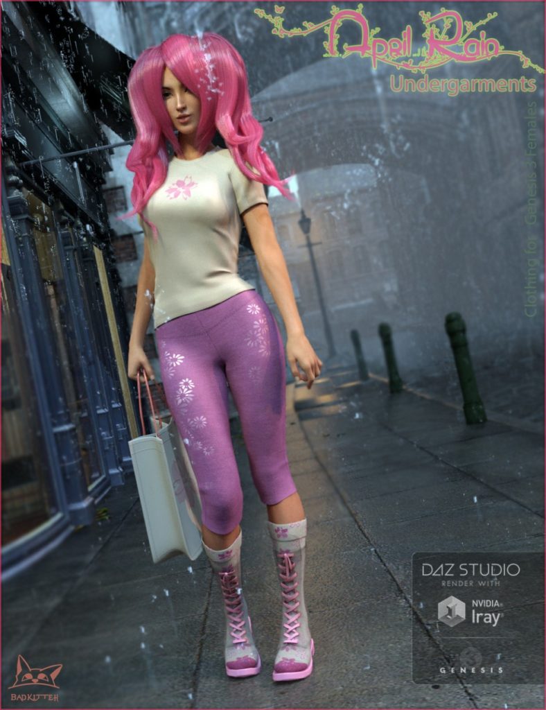 图片[1]-[daz服装] 《创世纪3》女性四月雨内衣-DAZ爱好者