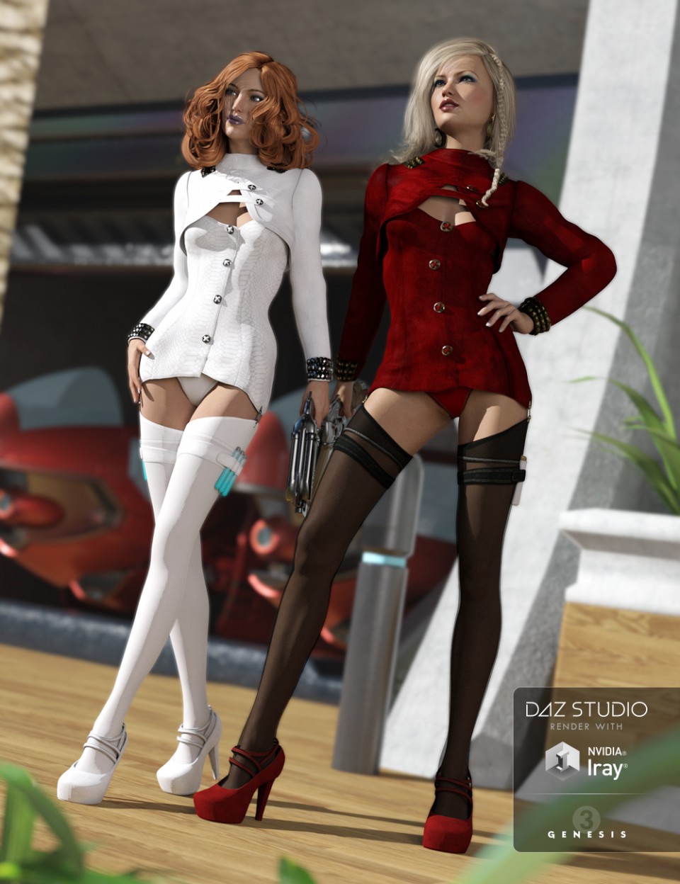 图片[1]-[daz服装] 致命阴谋服装纹理-DAZ爱好者
