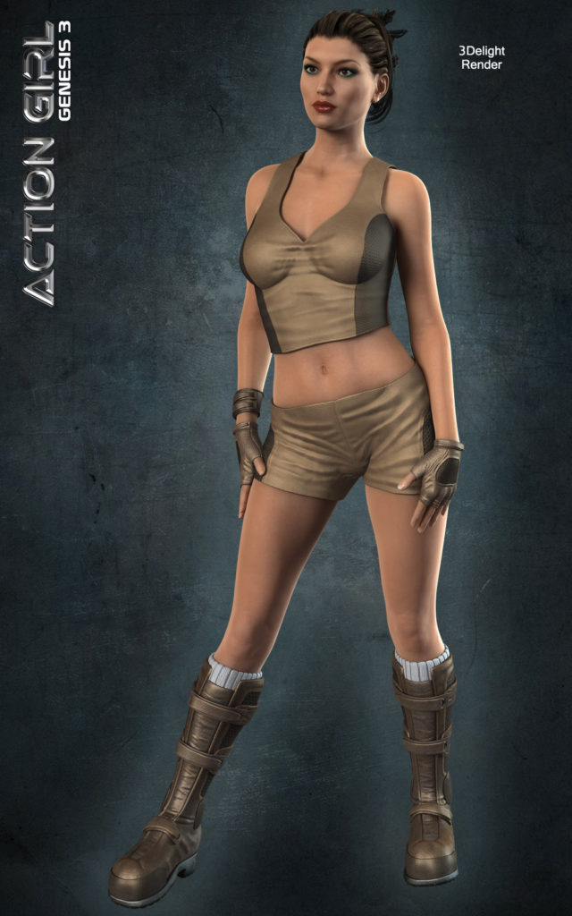 图片[1]-[daz服装] Exnem Action Girl for G3-DAZ爱好者
