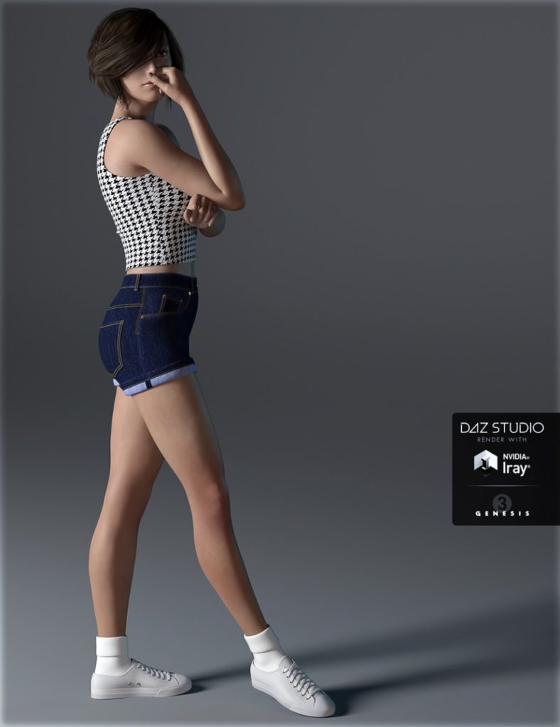 图片[1]-[daz服装] 《创世纪3》女性的短休闲A-DAZ爱好者