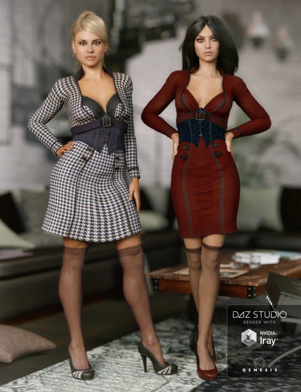 图片[1]-[daz服装] 狂躁星期一的服装纹理-DAZ爱好者