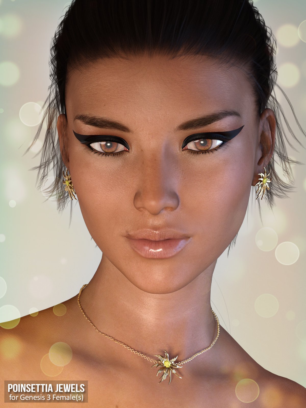 图片[1]-[daz服装] 创世纪3女性一品红珠宝-DAZ爱好者