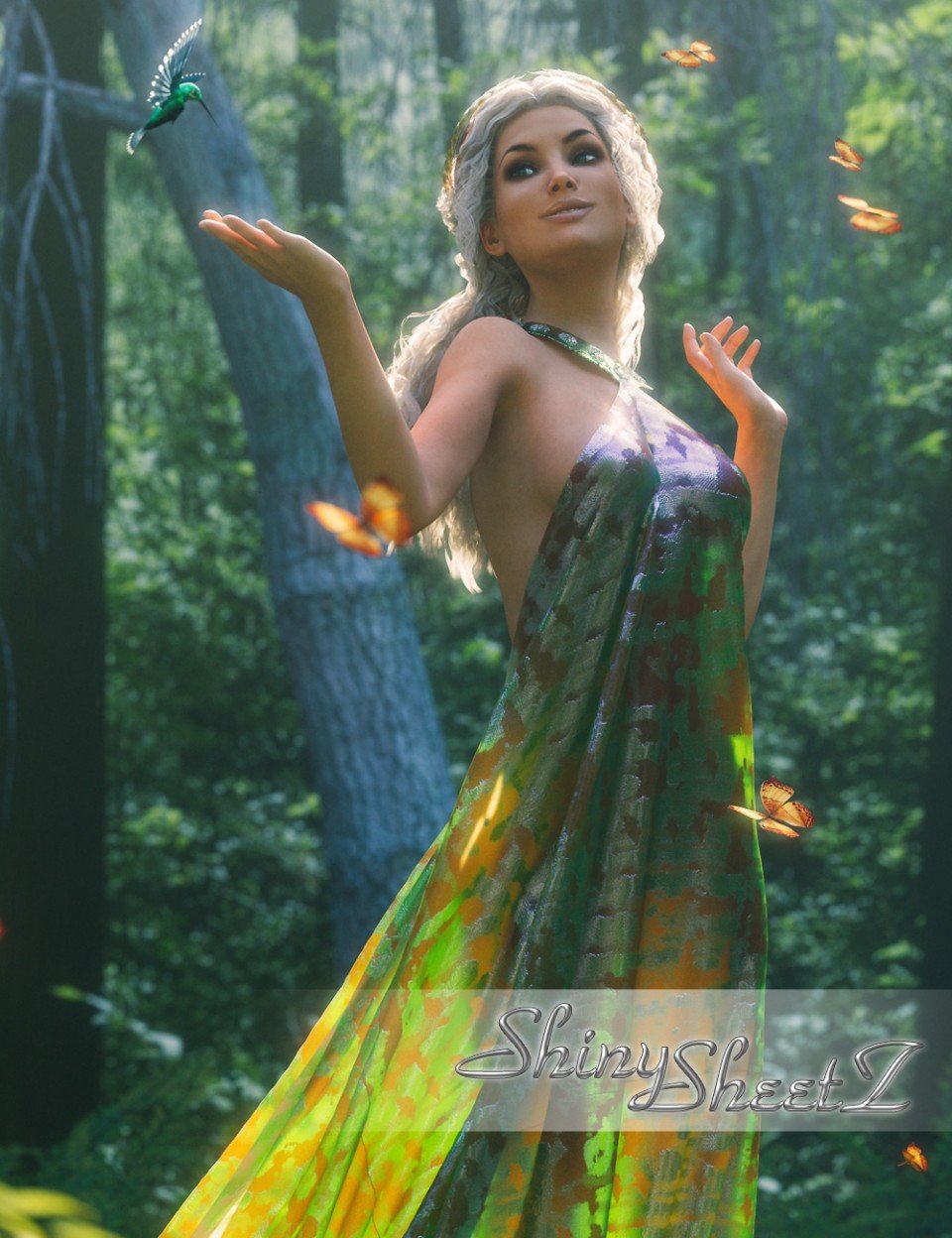图片[1]-[daz服装] Shiny SheetZ II Genesis 3女性版-DAZ爱好者