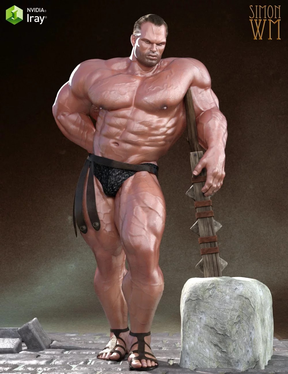 图片[1]-[daz角色] Hercules HD for Genesis 3 Male-DAZ爱好者