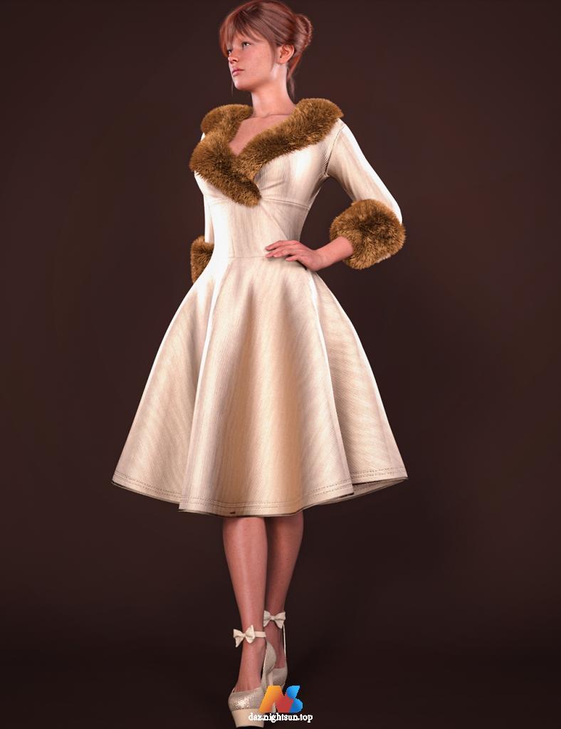 图片[2]-[daz服装] Christmas Dress dForce Outfit for Genesis 9-DAZ爱好者