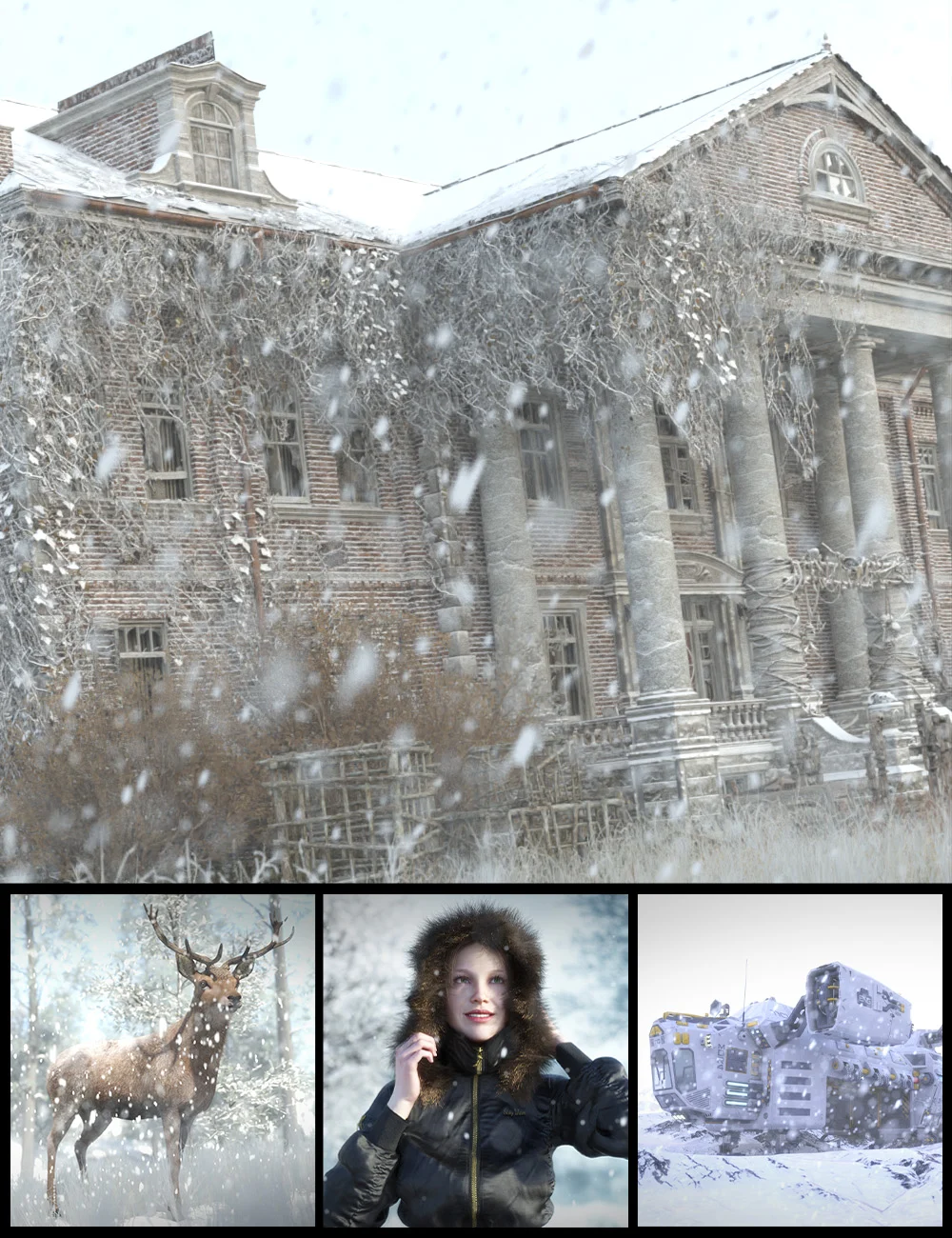 [daz场景] Iray Winter Light Kit-DAZ爱好者