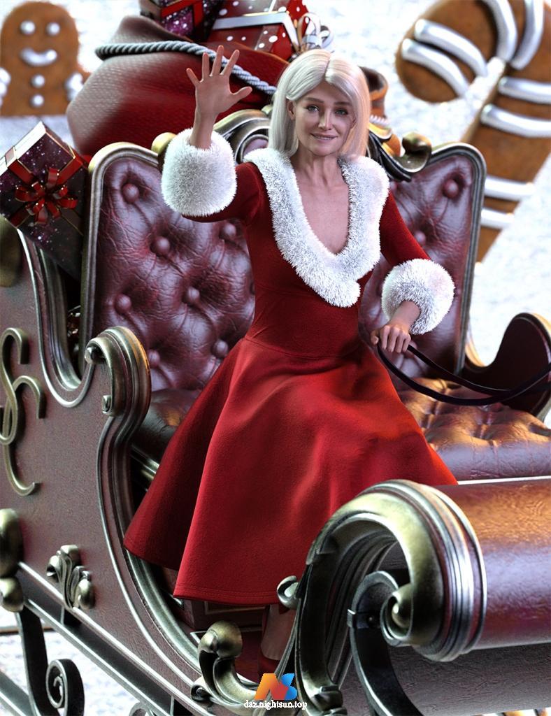 [daz姿势] Mrs. Claus Poses for Genesis 9