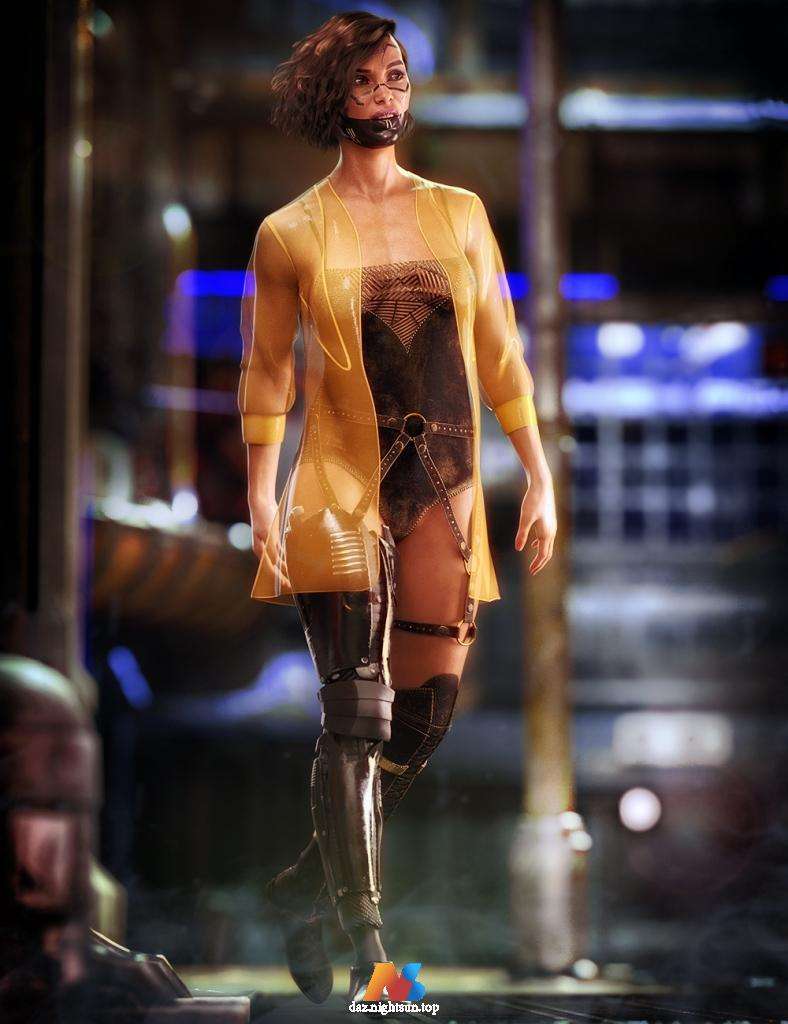 [daz服装] dForce Cyborg Soul Outfit for Genesis 8 Females