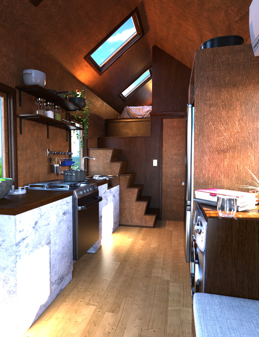 [daz场景] FG 便携式房屋-DAZ爱好者