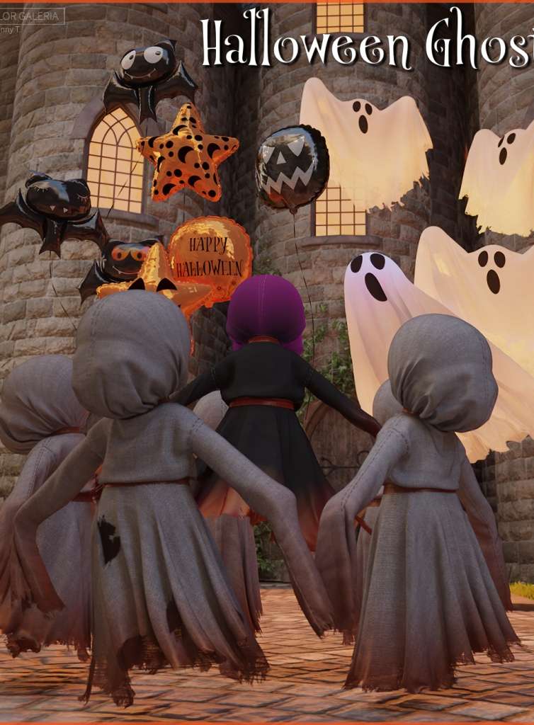 [daz道具] Halloween Ghost Props