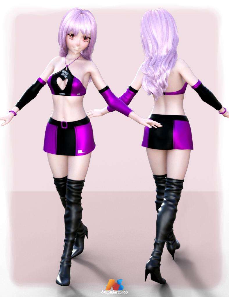 图片[3]-[daz服装] dForce Race Queen Outfit for Genesis8 Female(s)-DAZ爱好者