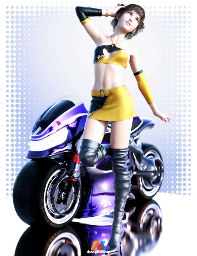 [daz服装] dForce Race Queen Outfit for Genesis8 Female(s)