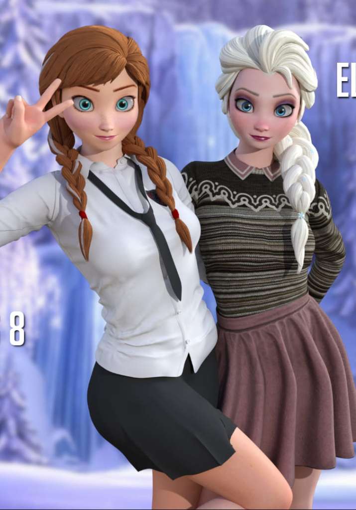[daz角色] Anna and Elsa For G3F/G8F-DAZ爱好者
