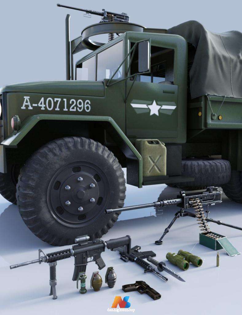 [daz道具] FG Military Props