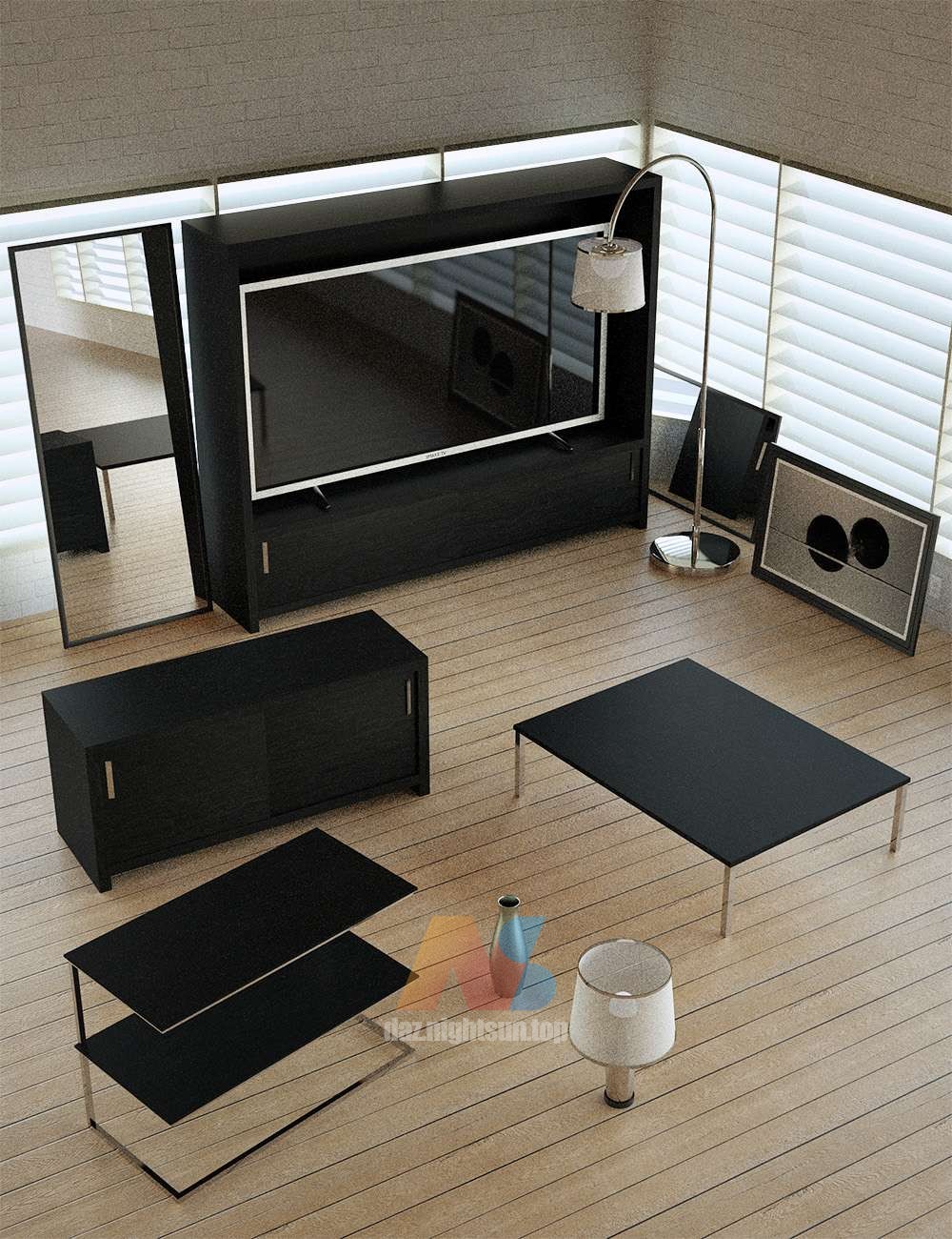 [daz道具] Contemporary Furniture Props-DAZ爱好者