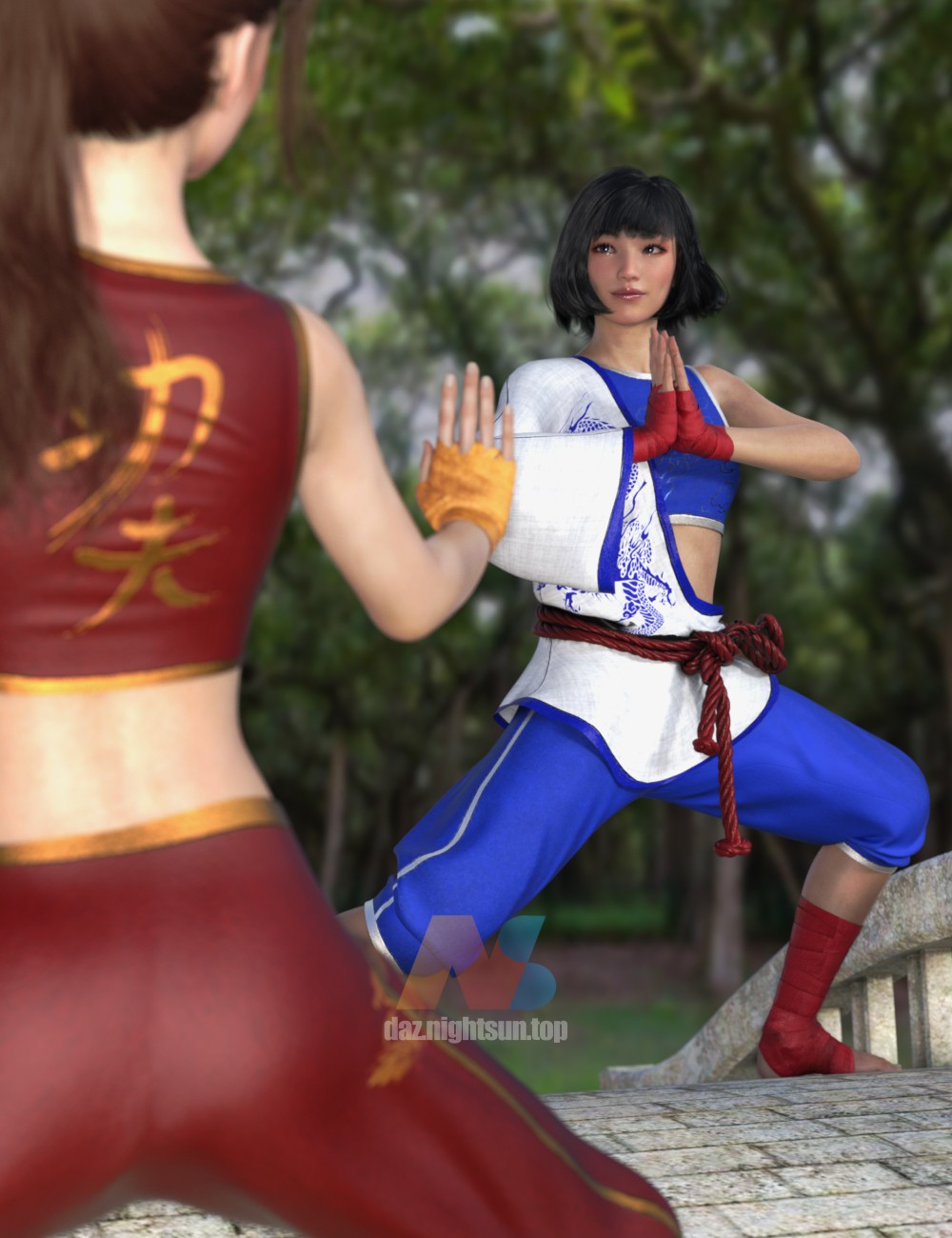 [daz服装] KungFu Fury Textures Add-on-DAZ爱好者
