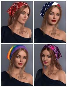 [daz纹理] Summer Scarf Hair Versatile Textures-DAZ爱好者