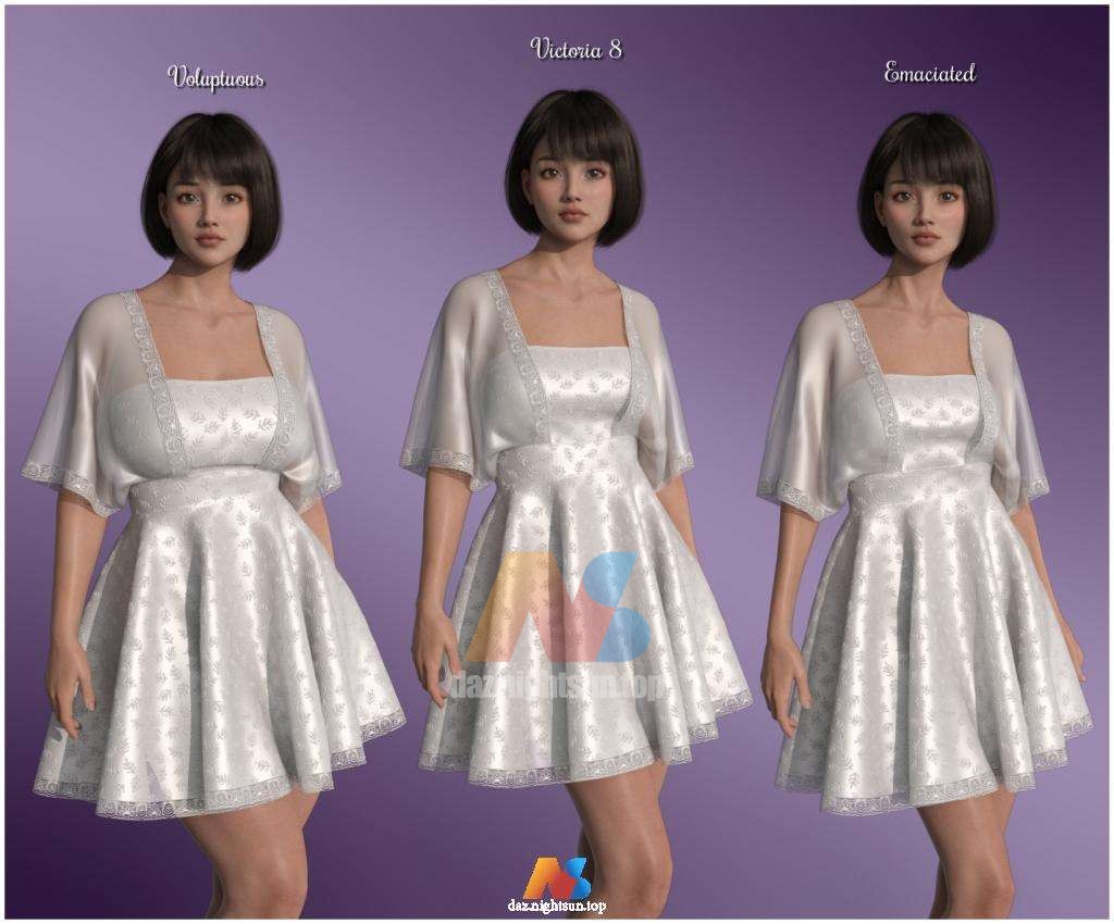 图片[2]-[daz服装] dForce – Ruthy Dress for G8F-DAZ爱好者