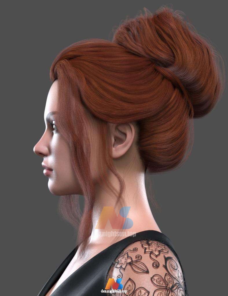 [daz发型] Libra Updo for Genesis 8 and 8.1 Female