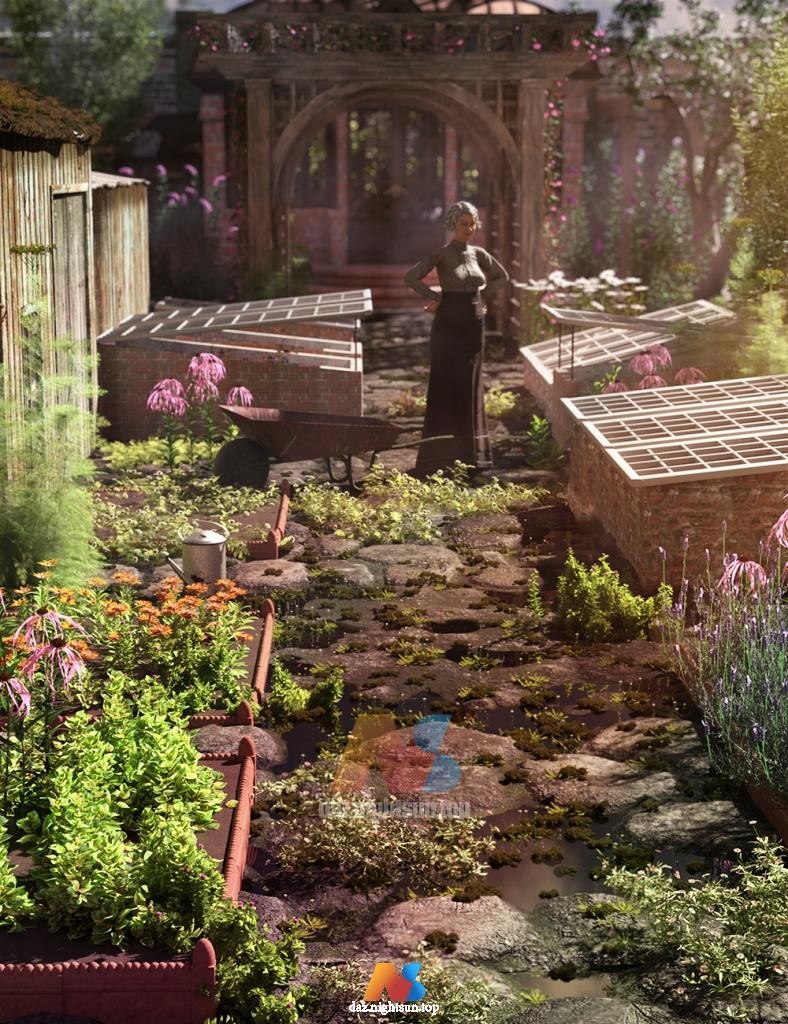 [daz环境] Victorian Garden Cold Frames and Edging Tiles