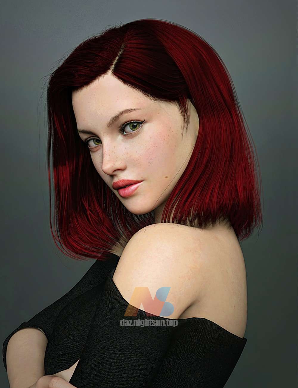 [daz发型] SC Ana Hair for Genesis 8 and 8.1 Females-DAZ爱好者
