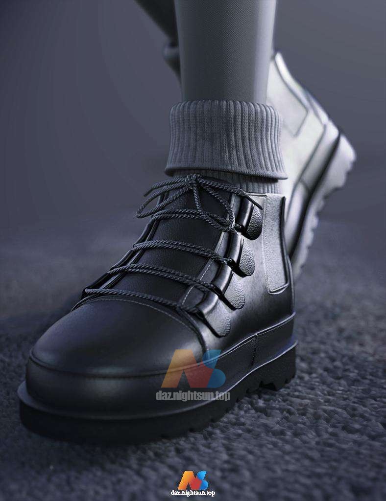 [daz服装] SU Short Boots for Genesis 8 and 8.1 Females