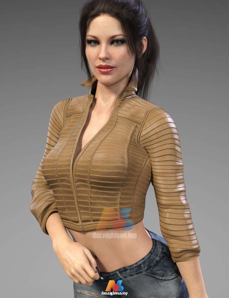 [daz服装] X-Fashion 4 in 1 Leather Jacket for Genesis 8 Female(s)-DAZ爱好者