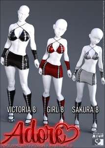 图片[2]-[daz服装] dForce Adore Outfit for Genesis 8 and 8.1 Females-DAZ爱好者