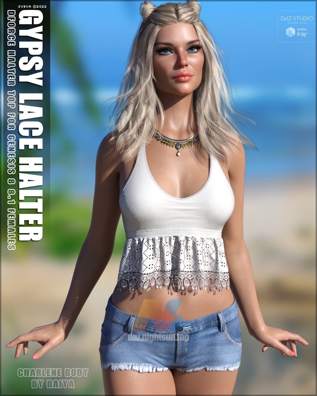 [daz服装] dForce Gypsy Lace Halter for Genesis 8 & 8.1 Females-DAZ爱好者