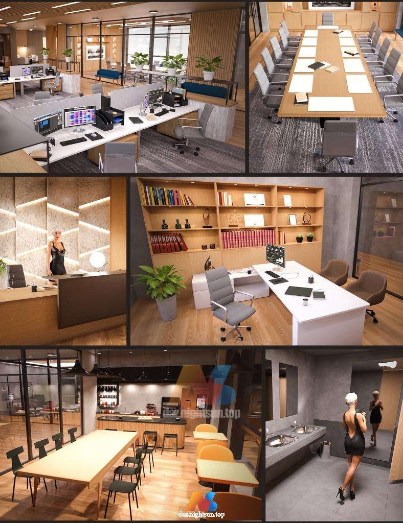 [daz场景] Prestige Business Office Bundle