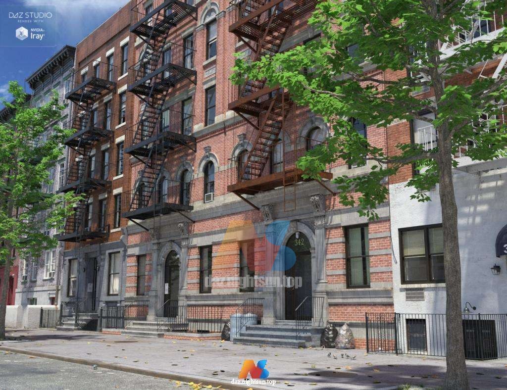 图片[2]-[daz场景] New York Tenements-DAZ爱好者