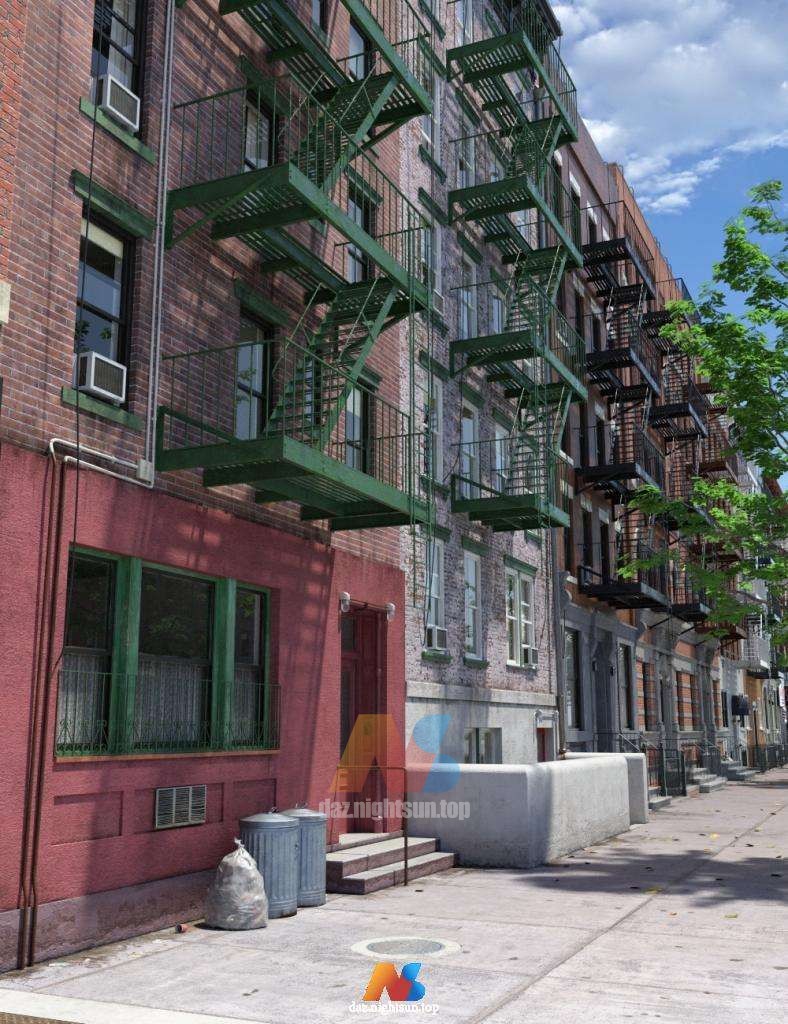 [daz场景] New York Tenements