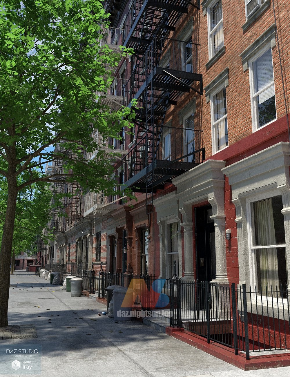 [daz场景] New York Tenements 2-DAZ爱好者