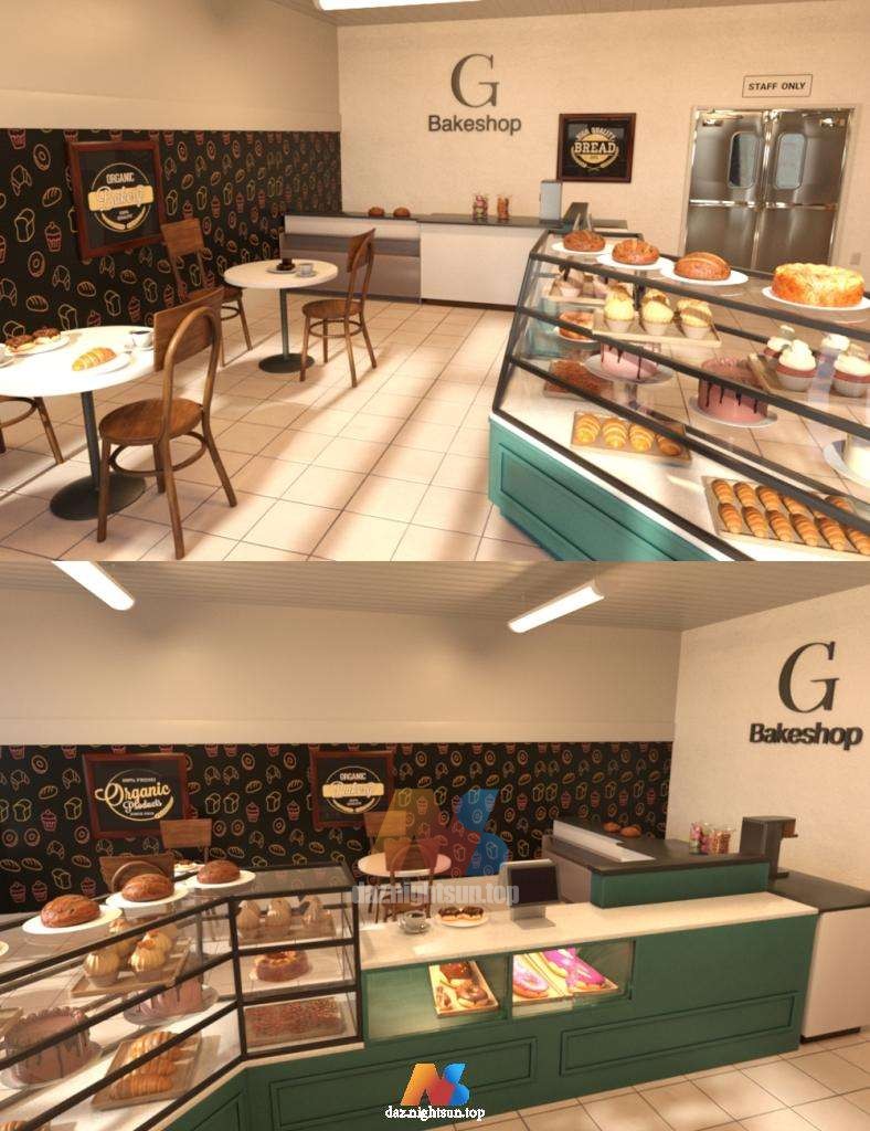 [daz场景] FG Bakeshop