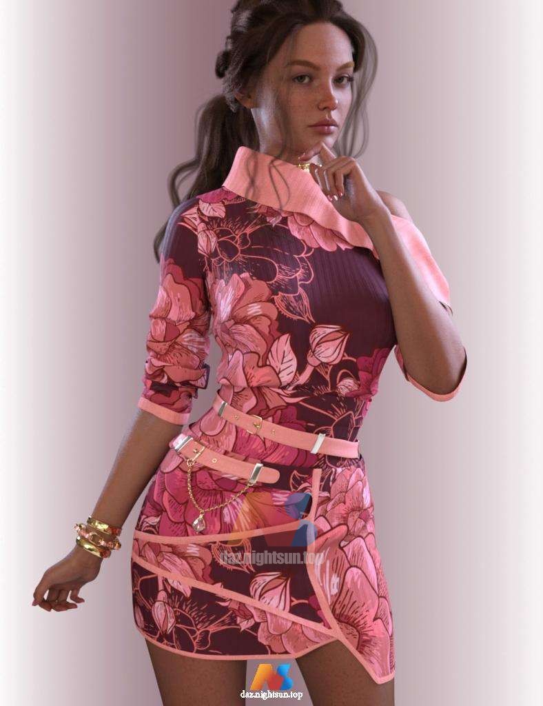 [daz服装] dForce Grace Designer Dress for Genesis 9-DAZ爱好者