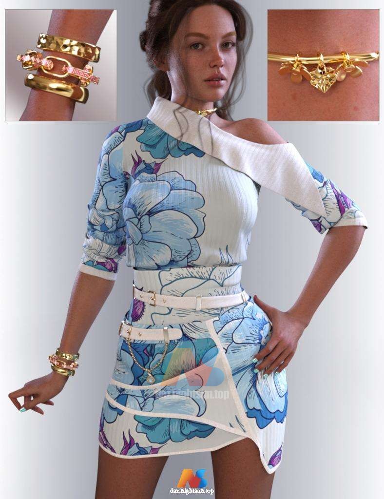 [daz服装] dForce Grace Designer Dress for Genesis 9