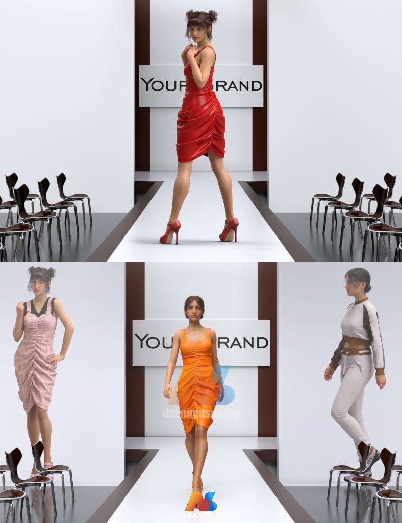 [daz场景] Runway for Fashion Show Details
