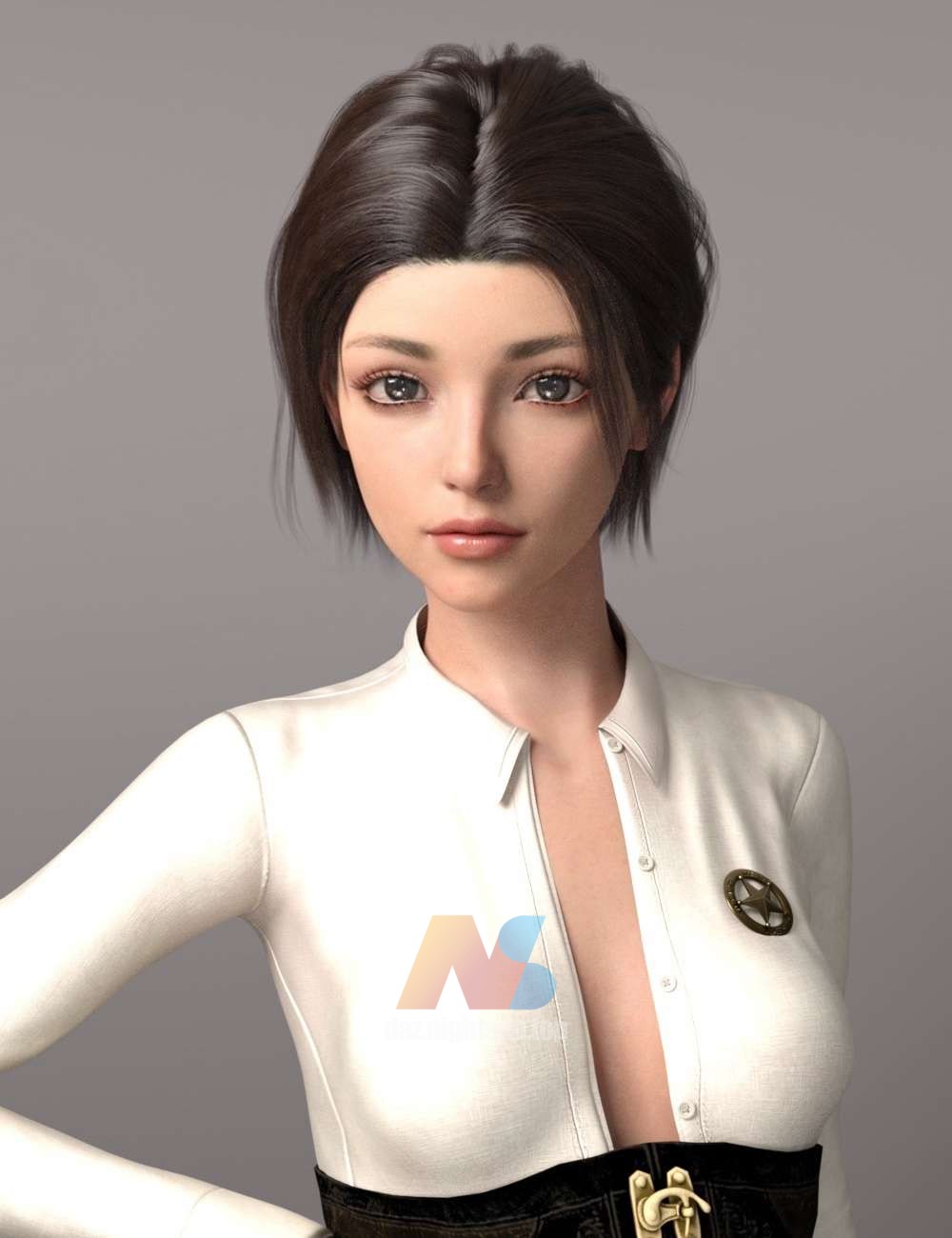[daz角色] Lun and Lun Hair for Genesis 8.1 Female-DAZ爱好者