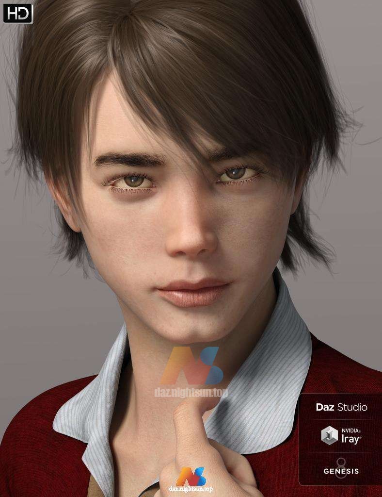 [daz角色] Phx Tucker HD and Accessories for Genesis 8 Males