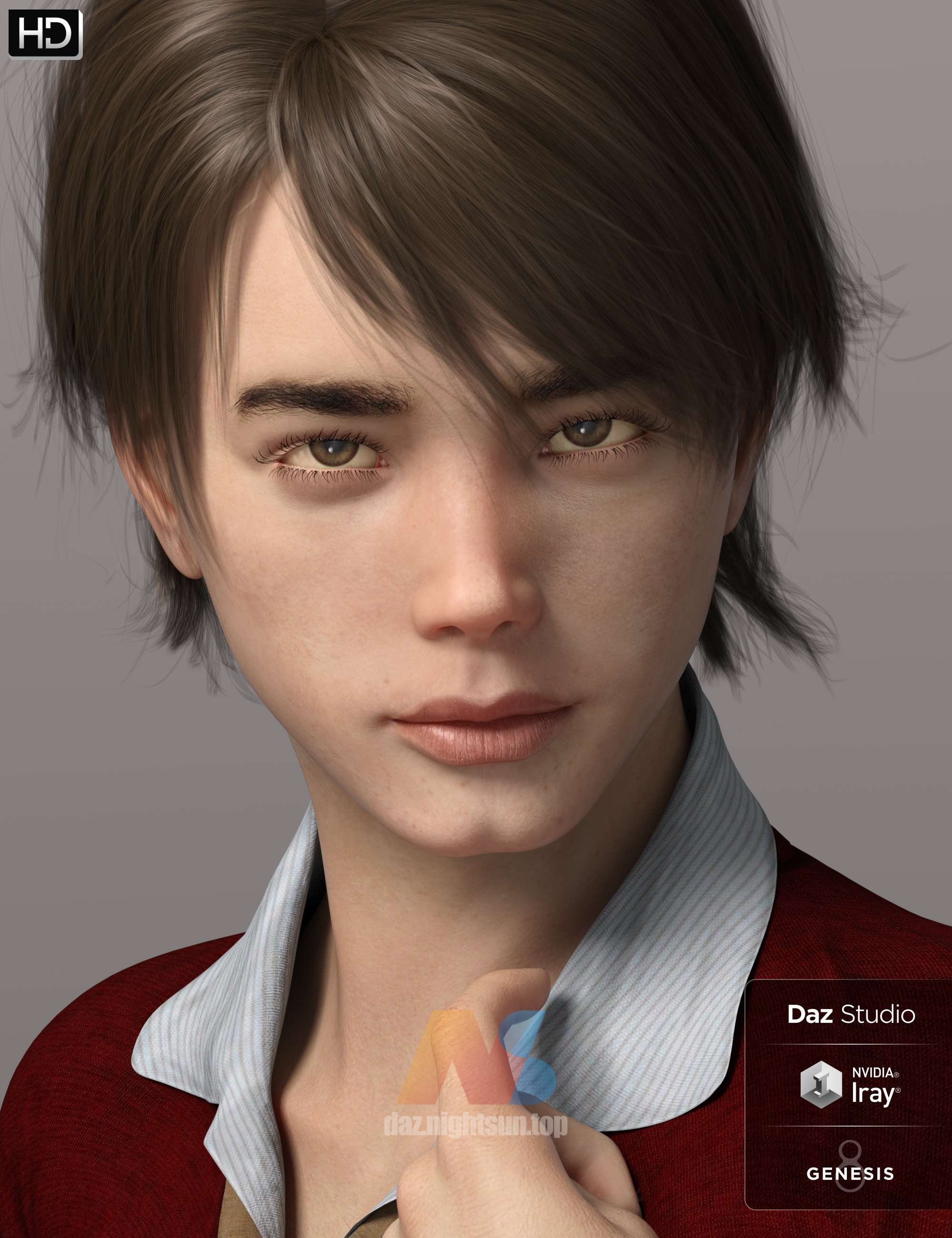 [daz角色] Phx Tucker HD and Accessories for Genesis 8 Males-DAZ爱好者