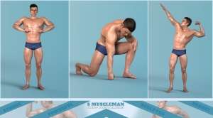 图片[4]-[daz姿势] Z Muscleman Shape Preset and Poses for Genesis 8 Male-DAZ爱好者