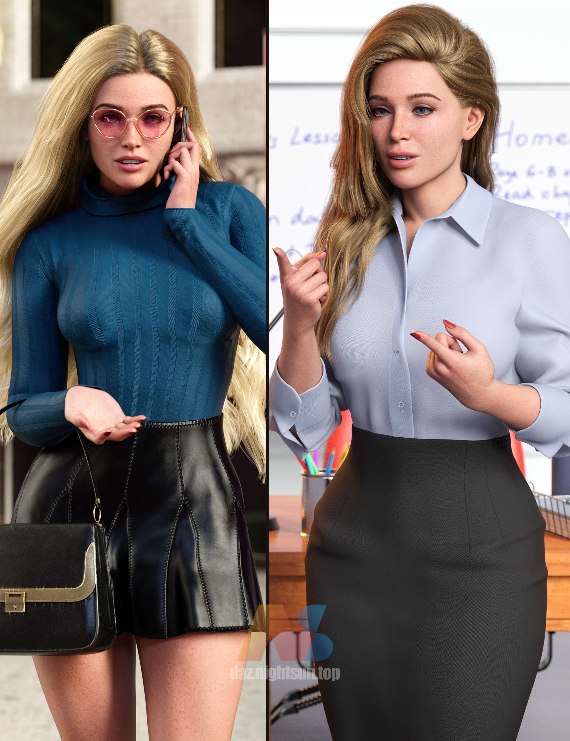 [daz姿势] Z Ultimate Conversation for Genesis 8 Female and Genesis 9-DAZ爱好者